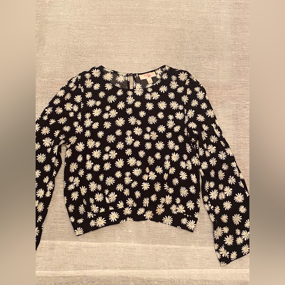 Black Floral shirt